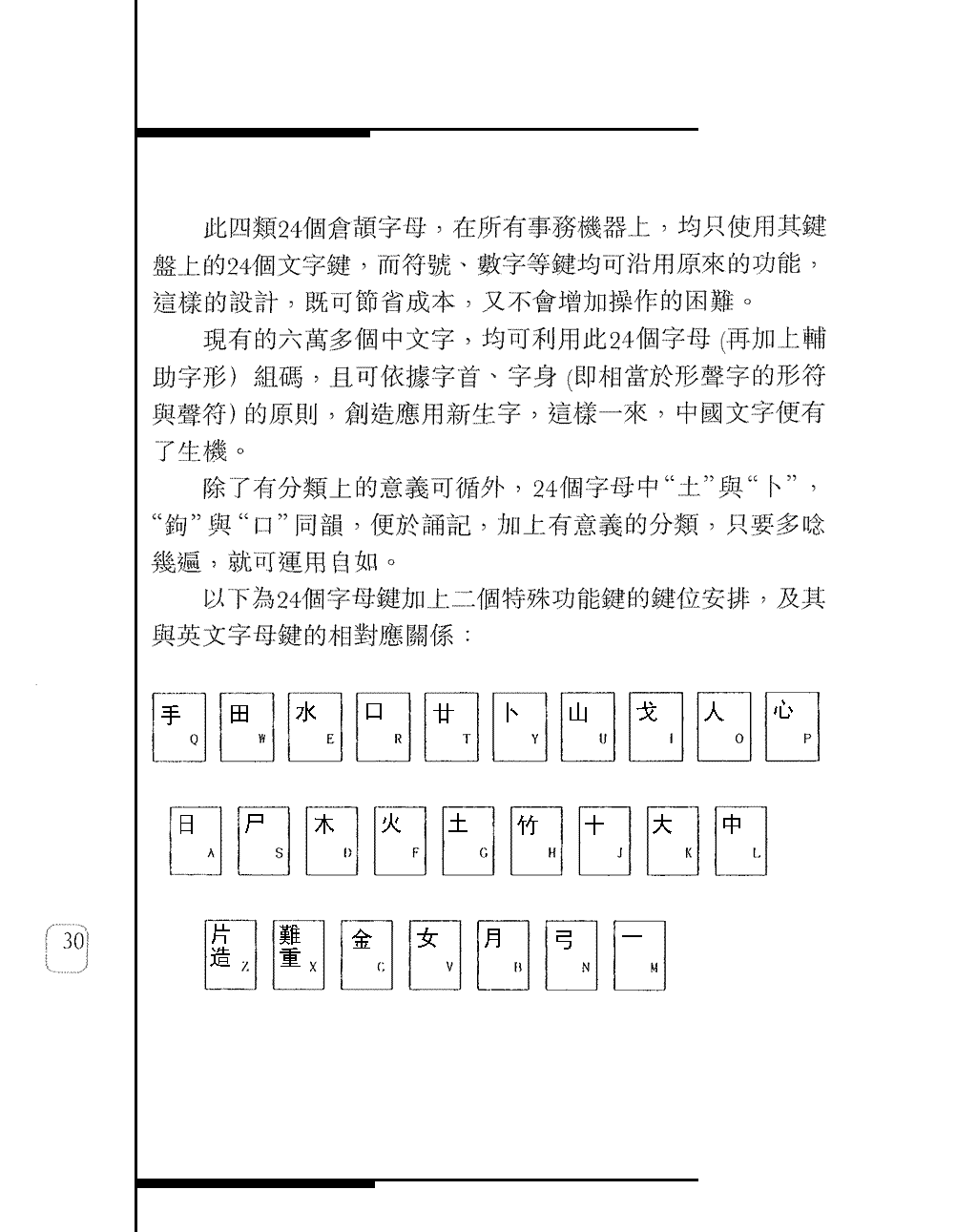 倉頡字母