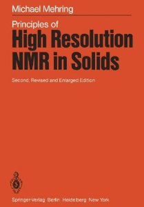 High Resolution NMR Spectroscopy in Solids