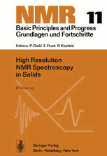 High Resolution NMR Spectroscopy in Solids