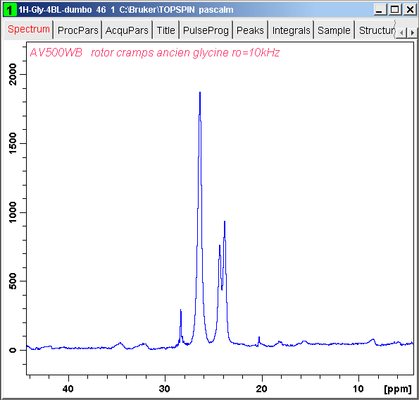 1H glycine windowed dumbo spectrum