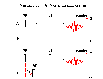 Fixed time SEDOR pulse sequence