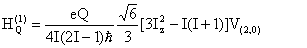 first-order quadrupole interaction