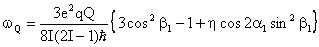 definition of the quadrupole coupling omegaQ