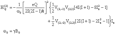 second-order quadrupole interaction